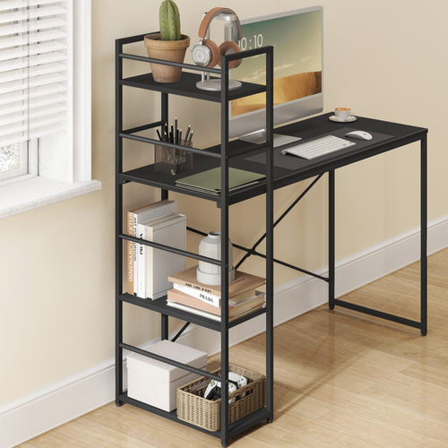 Biurko Komputerowe MAX 4.0 - czarne / nogi czarne