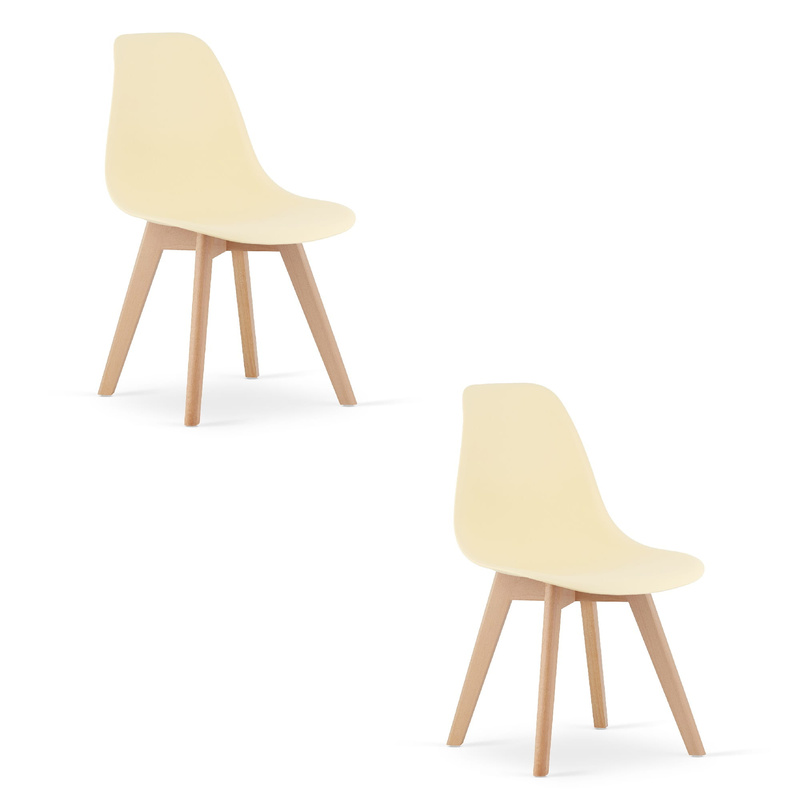 Krzesło KITO - kremowe x 2