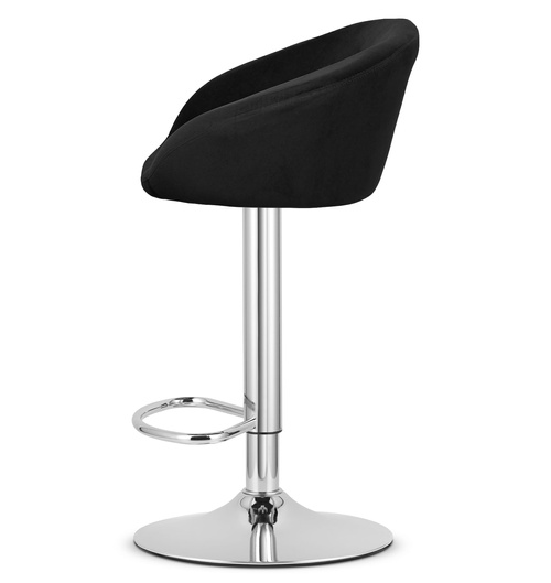 Hoker EAST - aksamit czarny / baza chrom x 2