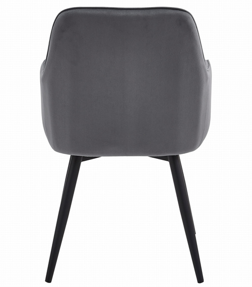 Krzesło NANA360 - ciemny szary aksamit / nogi czarne x 1