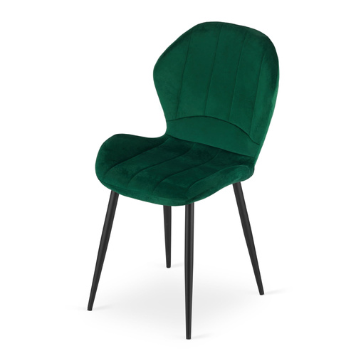 Krzesło TERNI - zielony aksamit x 2