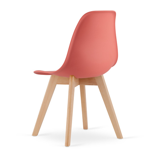 Krzesło KITO cynober / nogi naturalne x 1