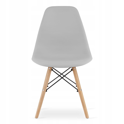 Zestaw stół prostokątny 120x80 dąb sonoma + 4 krzesła OSAKA szare