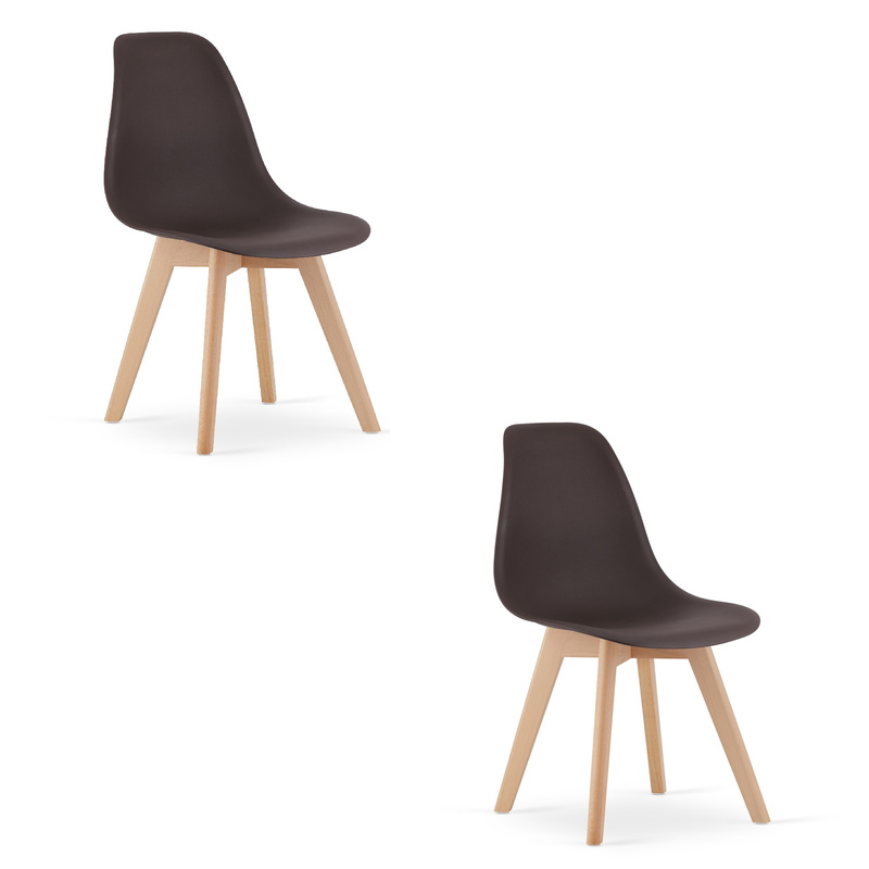 Krzesło KITO kawa / nogi naturalne x 2