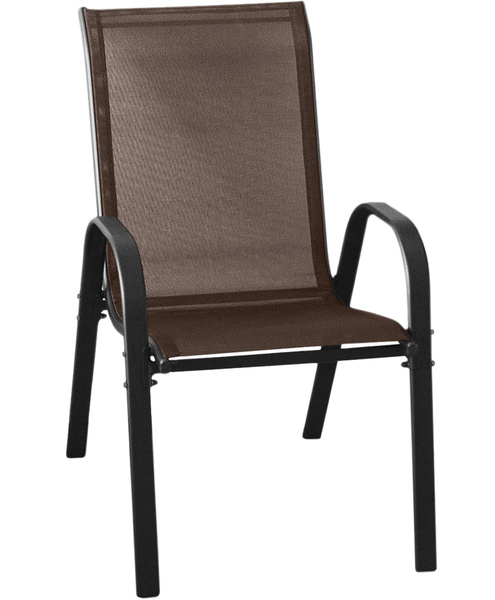 Stół ISLAND Półokrągły + 2x Krzesło SOFIA brąz