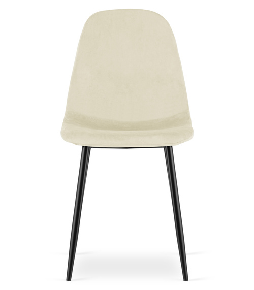 Krzesło COMO - beż aksamit x 2