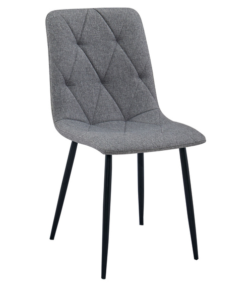 Krzesło LIBRA - ciemny szary materiał / nogi czarne x 3