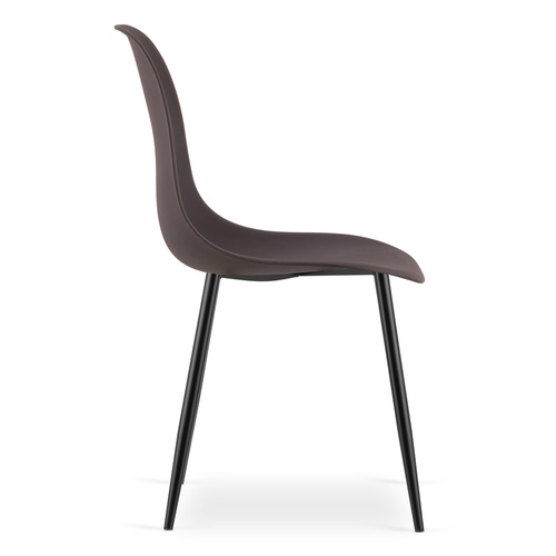 Krzesło WAT kawa / nogi czarne x 2