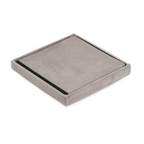 Pufa składana M - 30x30x30cm aksamit beż