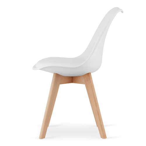 Zestaw stół okrągły TODI 60cm biały + 2 krzesła MARK białe