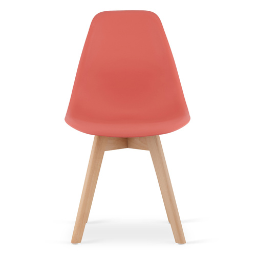 Krzesło KITO cynober / nogi naturalne x 3