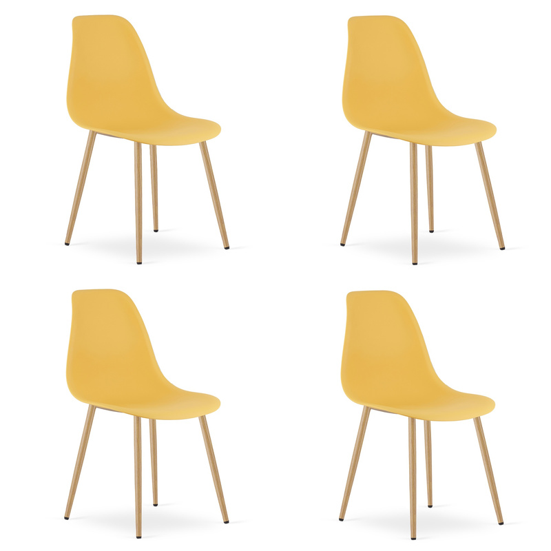 Krzesło WAT musztarda / nogi naturalne x 4