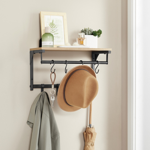 Półka z Wieszakami - sonoma - LCR103B11