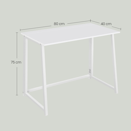 Biurko Komputerowe MAX 1.0 - białe / nogi białe