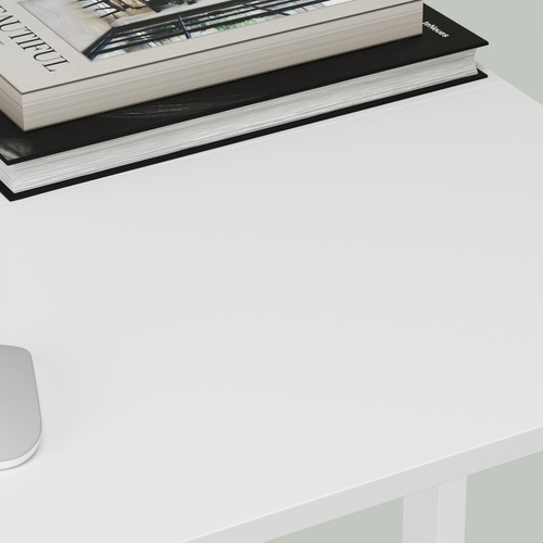Biurko Komputerowe MAX 1.0 - białe / nogi białe