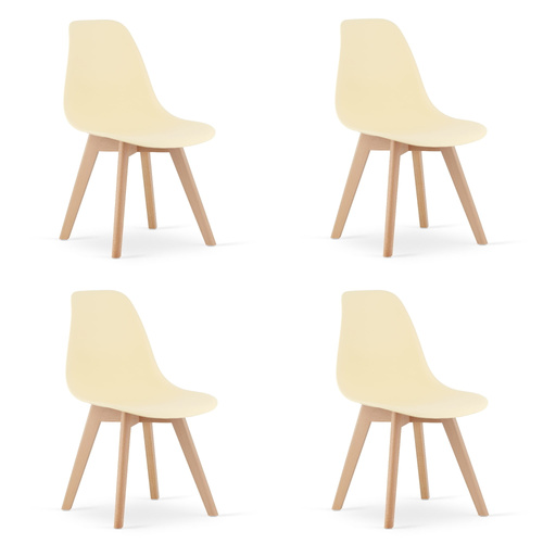 Krzesło KITO - kremowe x 4