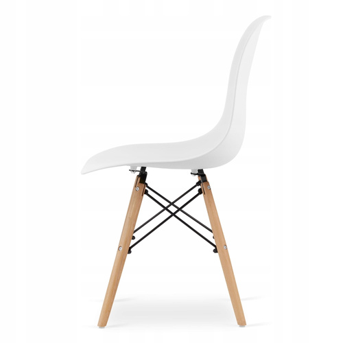 Zestaw stół prostokątny 120x80 dąb sonoma + 4 krzesła OSAKA białe