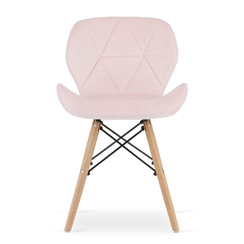 Krzesło LAGO Aksamit - róż x 1