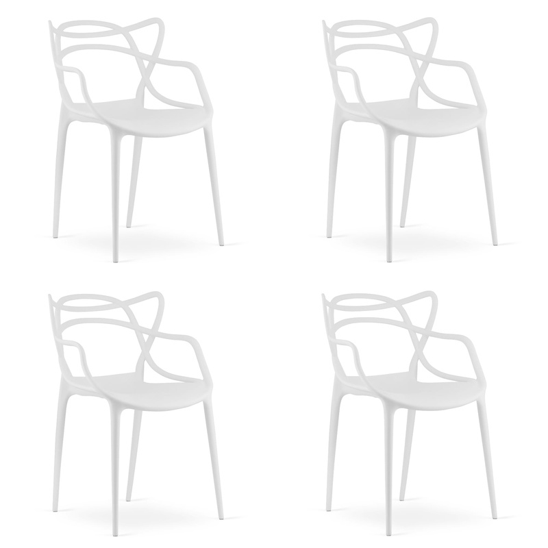 Krzesło KATO - białe x 4