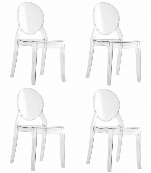 Krzesło SOFIA - transparentne x 4