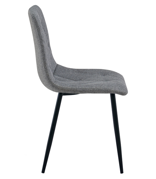 Krzesło LIBRA - ciemny szary materiał / nogi czarne x 3
