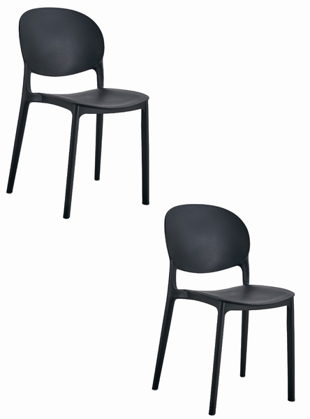 Krzesło RAWA - czarne x 2