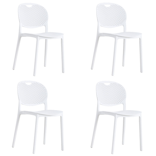 Krzesło LUMA - białe x 4