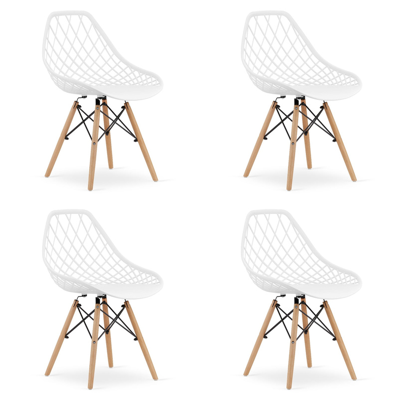 Krzesło SAKAI - białe x 4