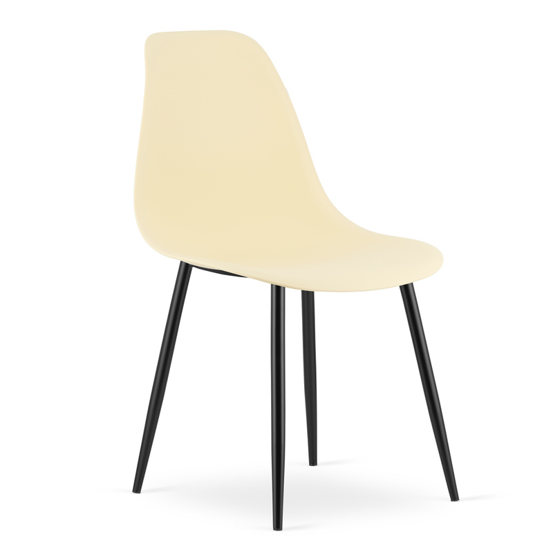 Krzesło WAT kremowe / nogi czarne x 1