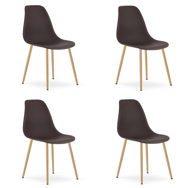 Krzesło WAT kawa / nogi naturalne x 4