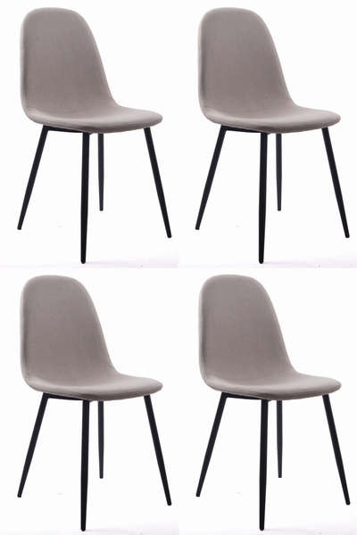 Krzesło DART - beż / nogi czarne x 4