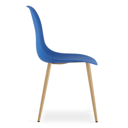Krzesło WAT niebieskie / nogi naturalne x 1