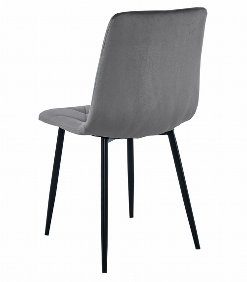 Zestaw stół NP 120x80 Craft Czarny + 4 krzesła LIBRA szare