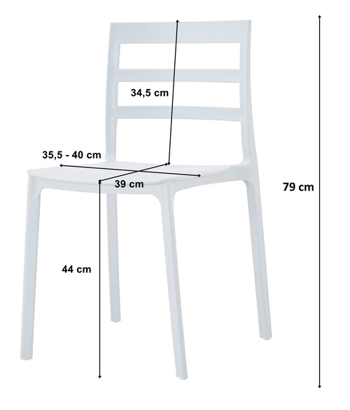 Krzesło ELBA - czarne x 1