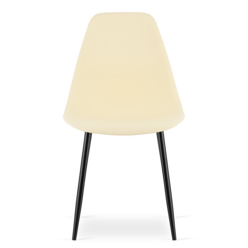 Krzesło WAT kremowe / nogi czarne x 1