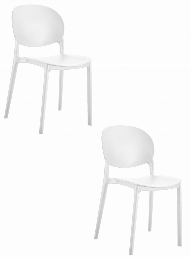Krzesło RAWA - białe x 2