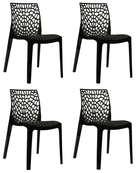 Krzesło BAFO - czarne x 4