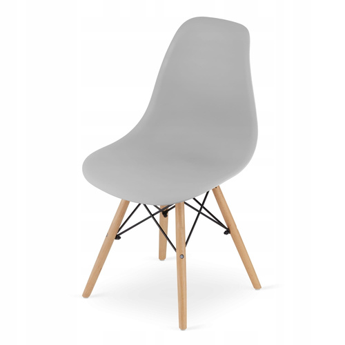 Zestaw stół prostokątny ADRIA 120x80 biały + 4 krzesła OSAKA szare