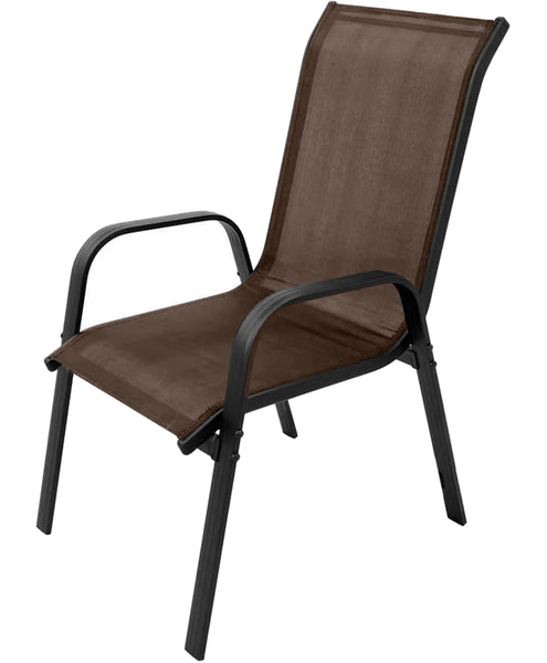 Stół okrągły ISLAND 90cm + 4x Krzesło SOFIA brąz