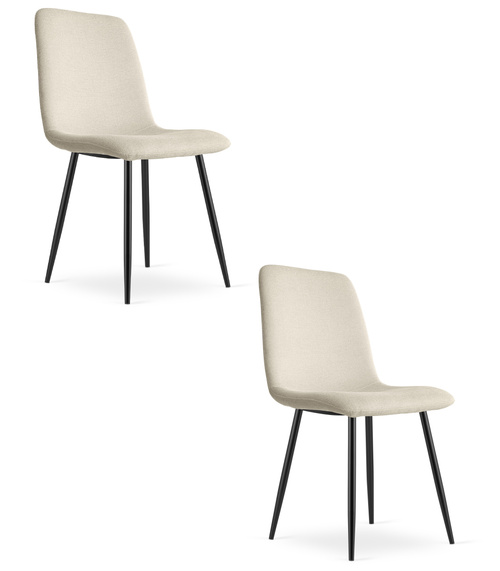 Krzesło RIFT - beż / nogi kolor czarny x 2