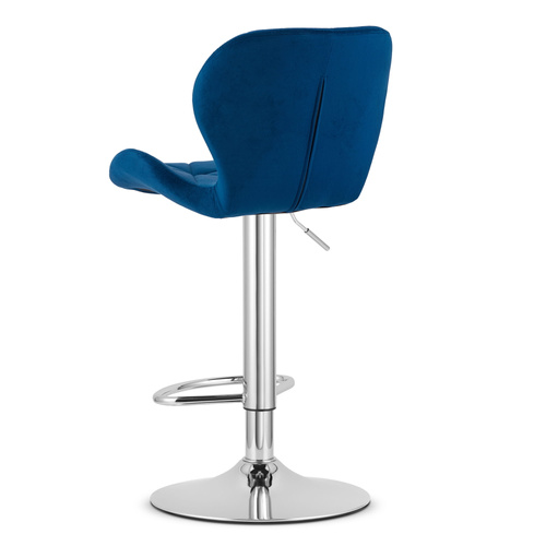 Hoker WEST - aksamit granatowy / baza chrom x 2