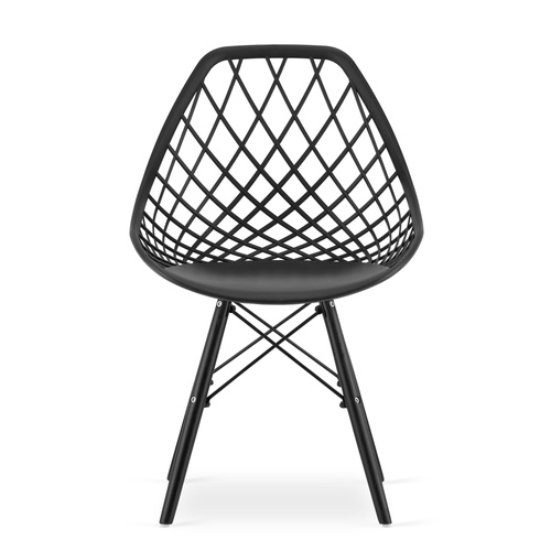 Krzesło SAKAI - czarne / nogi czarne x 4