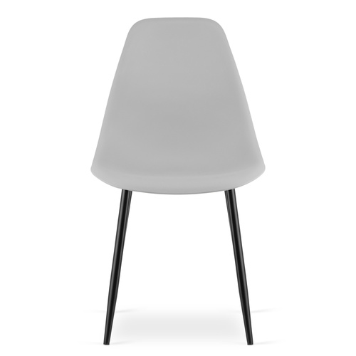 Krzesło WAT szare / nogi czarne x 2