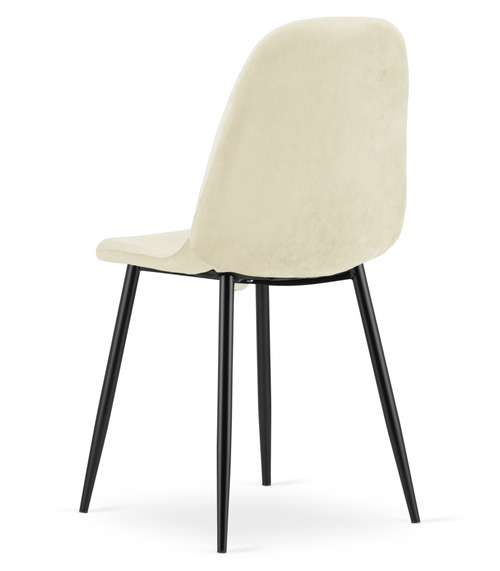 Krzesło COMO - beż aksamit x 2