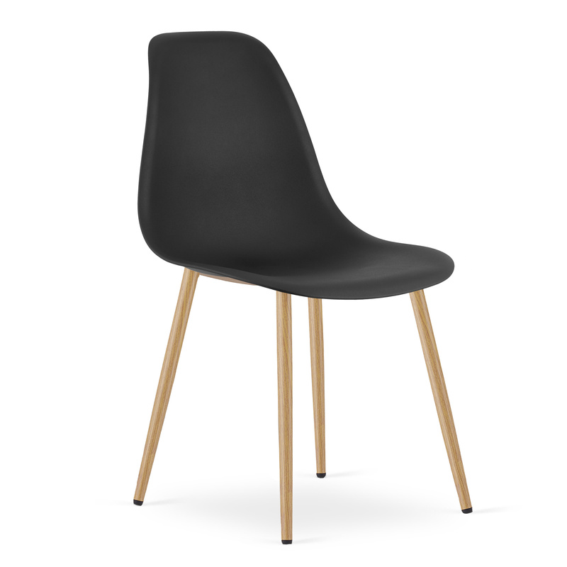 Krzesło WAT czarne / nogi naturalne x 1