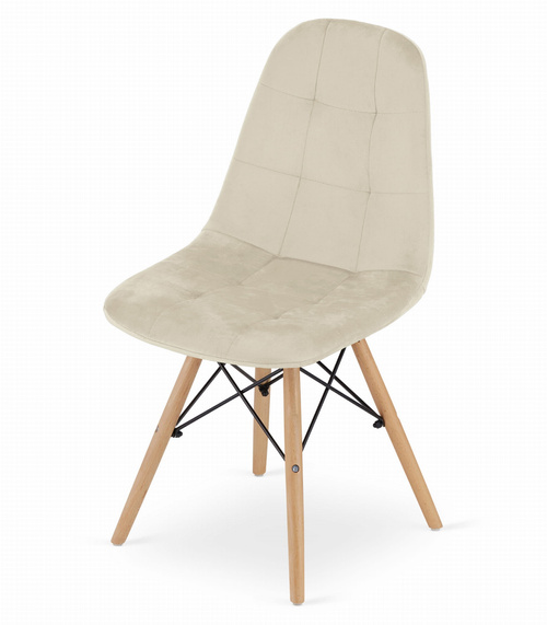 Krzesło DUMO - beż aksamit x 1