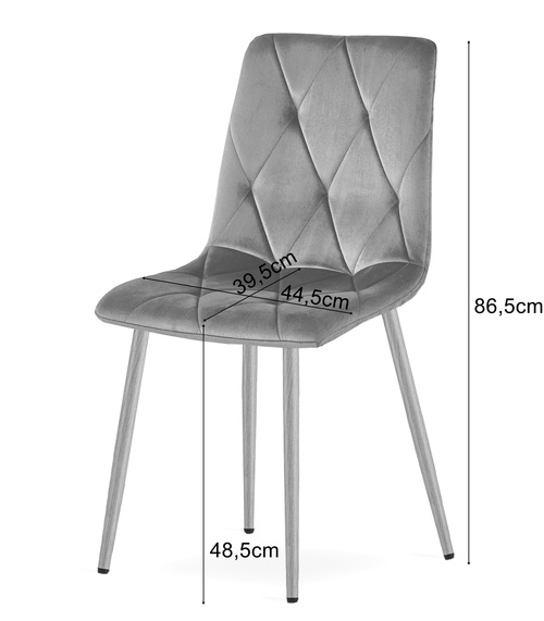 Krzesło LIBRA - jasny róż aksamit / nogi kolor drewna x 3