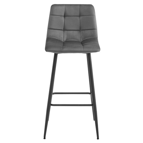 Hoker ARCETO - ciemny szary aksamit / nogi czarne x 1