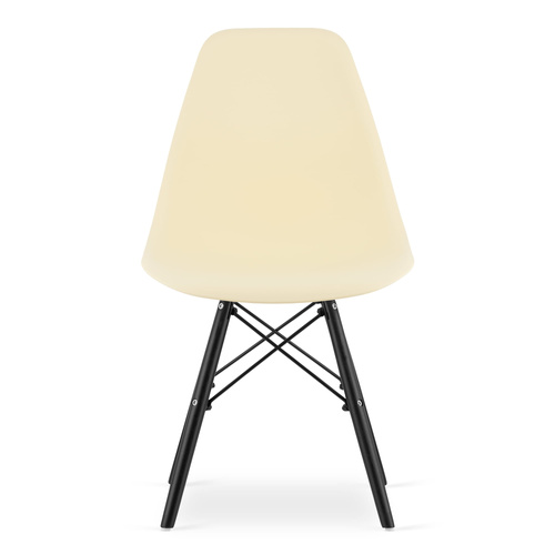Krzesło OSAKA kremowe / nogi czarne x 2