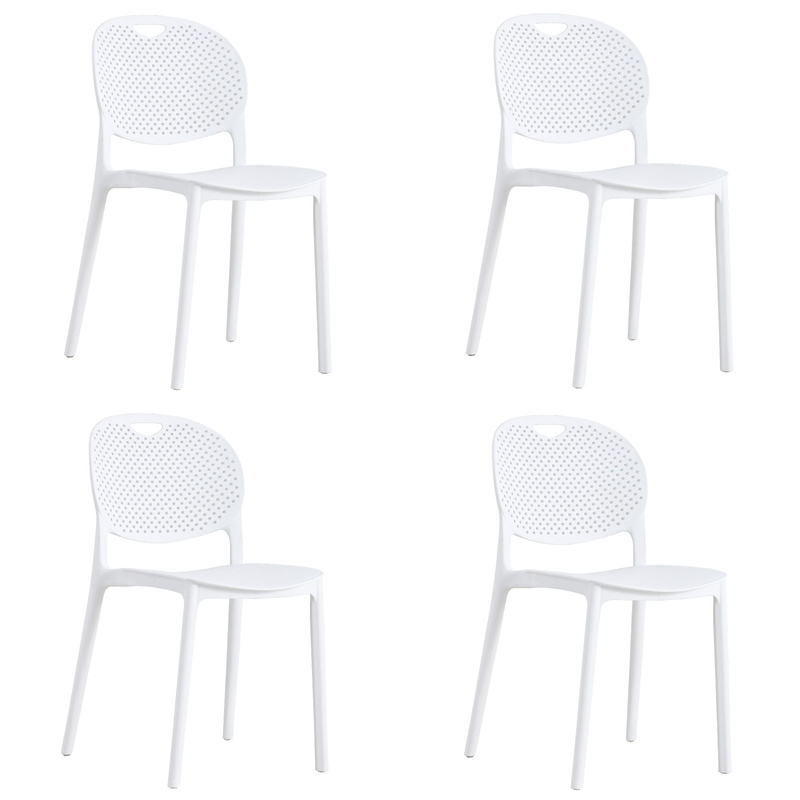 Krzesło LUMA - białe x 4